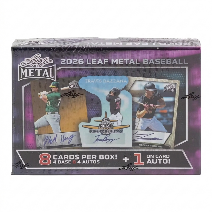 2026 Leaf Metal Baseball Hobby Box | 4 Autographs Per Box (Ships Sealed Only)