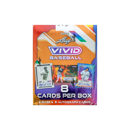 2025 Leaf Vivid Baseball Hobby Box | 7 Autographs Per Box (Ships Sealed Only)