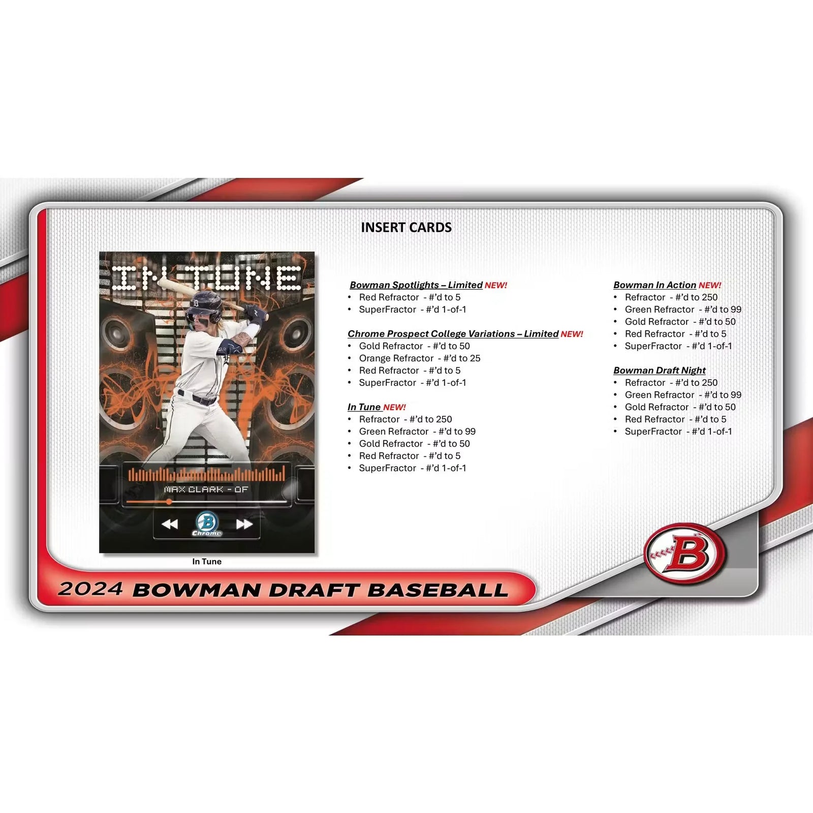 2024 Bowman Draft Baseball Super Jumbo Box | 5 Chrome Autographs (Ships Sealed Only)