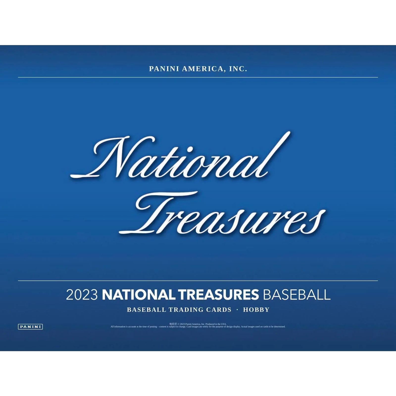 2023 Panini National Treasures Baseball FOTL Hobby Box | 8 Autos Per Box (Ships Sealed Only)
