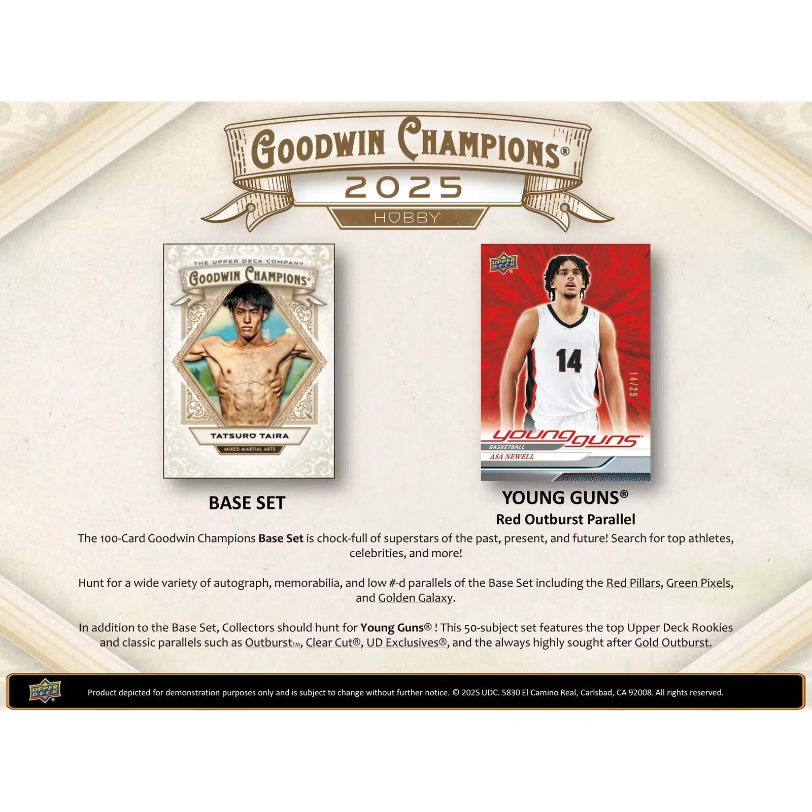 2025 Upper Deck Goodwin Champions Hobby Box (Ships Sealed Only)