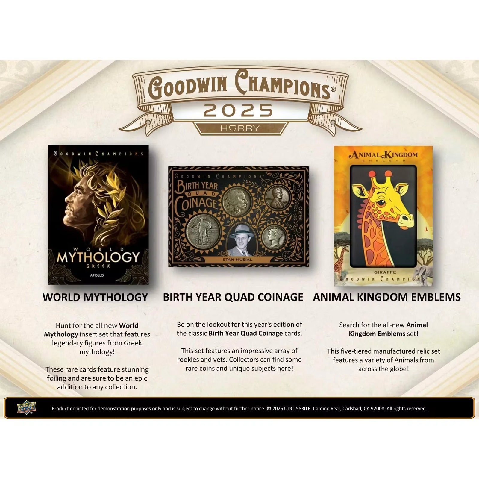 2025 Upper Deck Goodwin Champions Hobby Box (Ships Sealed Only)