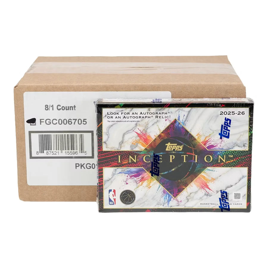 2025-26 Topps Inception Basketball Hobby 8-Box Case (Ships Sealed Only) - D