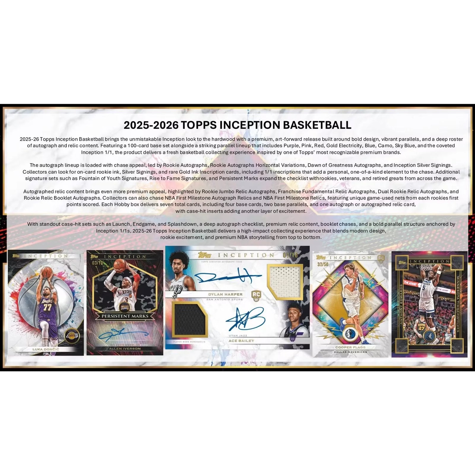 2025-26 Topps Inception Basketball Hobby 8-Box Case (Ships Sealed Only) - D