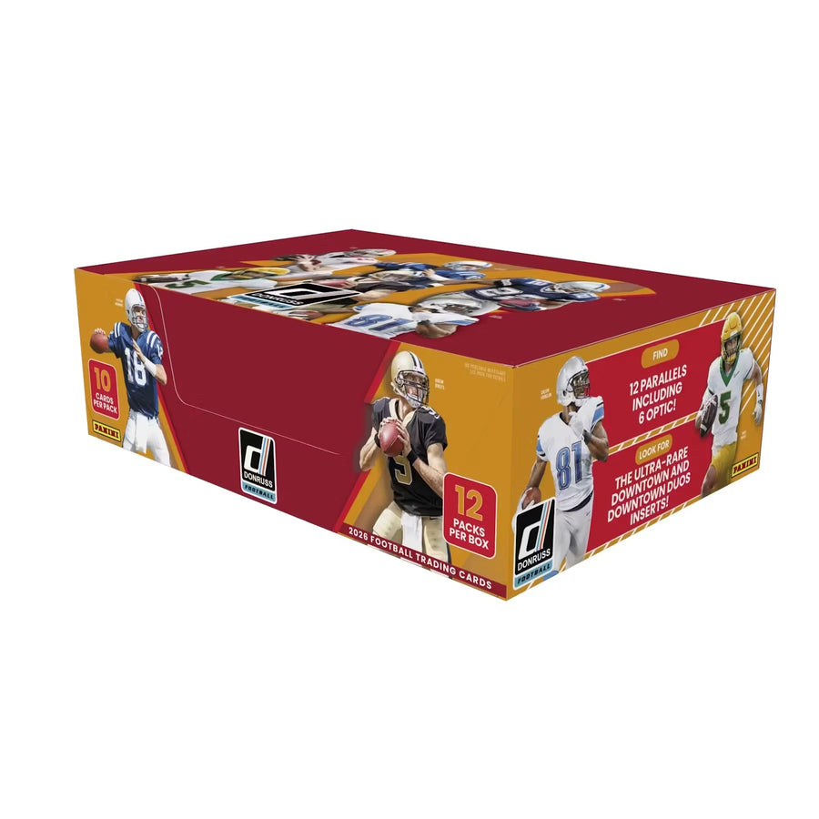 2026 Panini Donruss Football Hobby 12-Box Case | Presell (Ships Sealed Only)