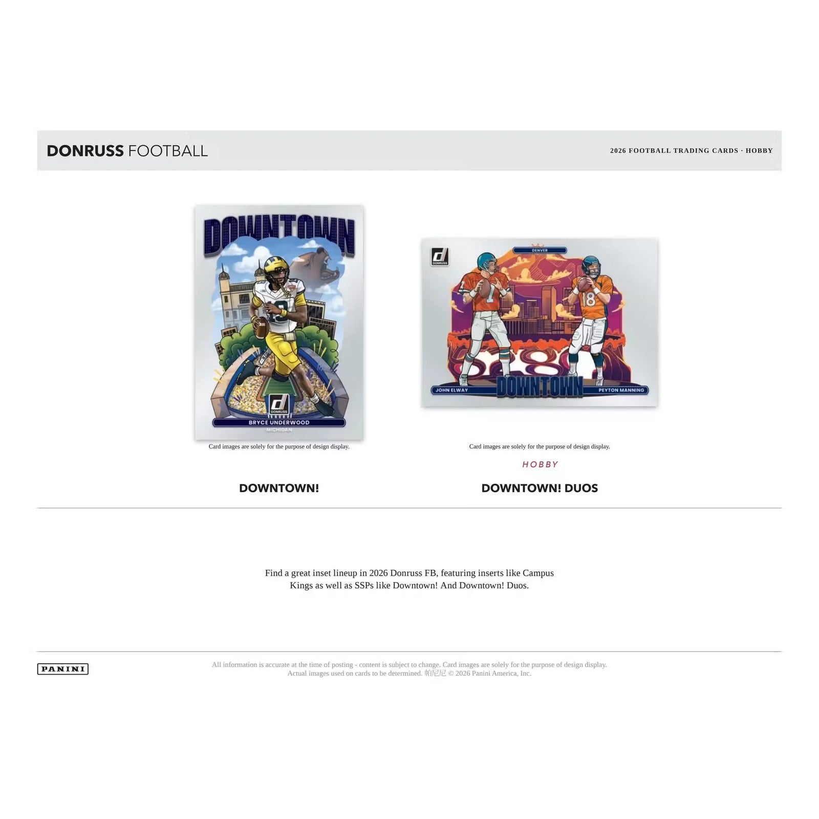 2026 Panini Donruss Football Hobby 12-Box Case | Presell (Ships Sealed Only)