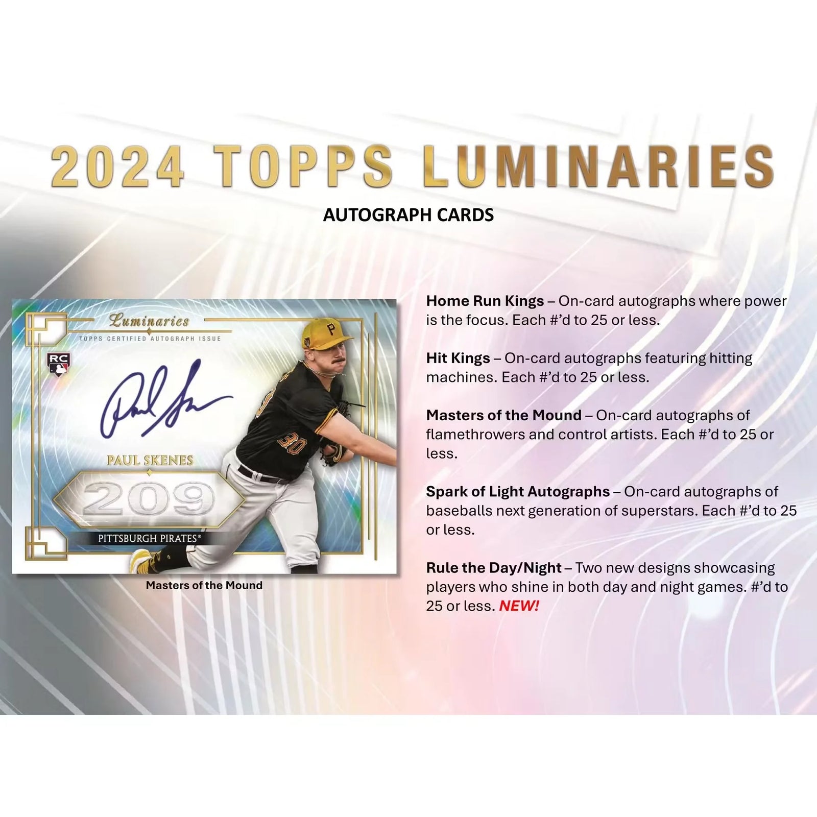 2024 Topps Luminaries Baseball Hobby Box (Ships Sealed Only) - D