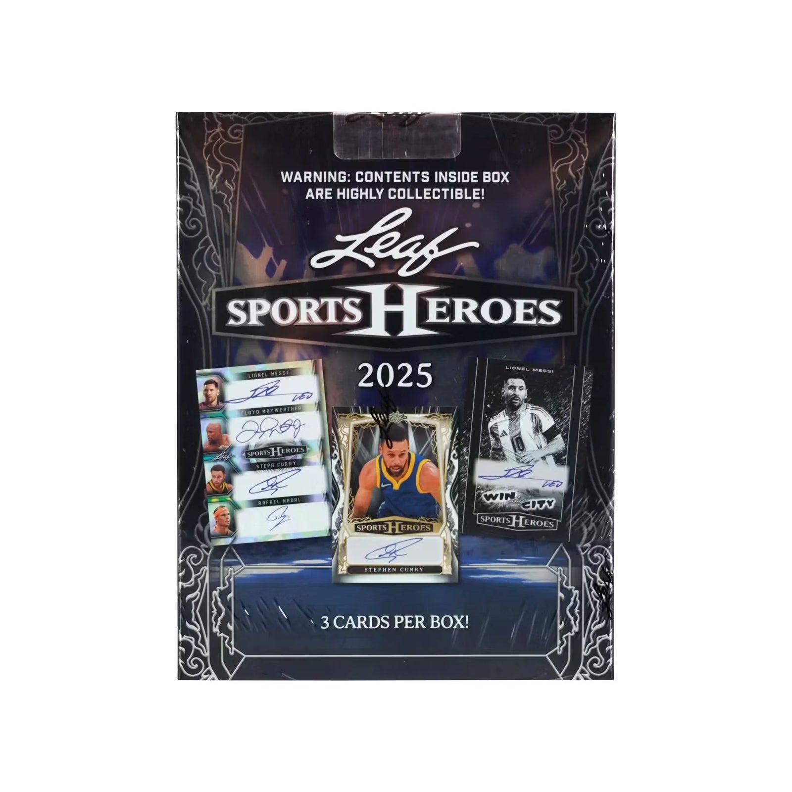 2025 Leaf Metal Sports Heroes Hobby Box | 3 Autographs (Ships Sealed Only)