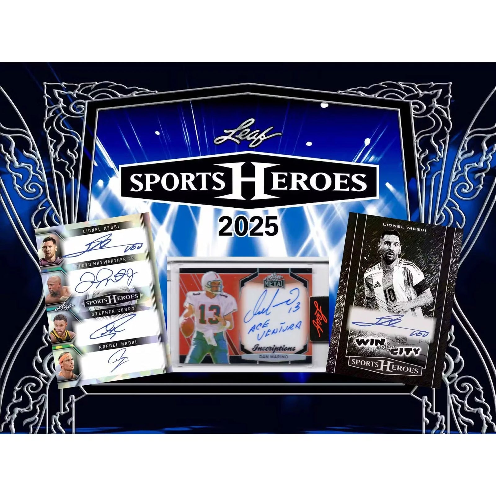 2025 Leaf Metal Sports Heroes Hobby Box | 3 Autographs (Ships Sealed Only)