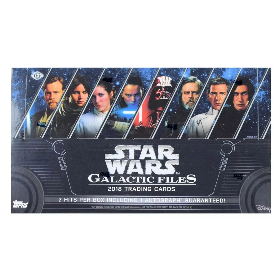 Star Wars Galactic Files Hobby Box | 2018 Topps (Ships Sealed Only)