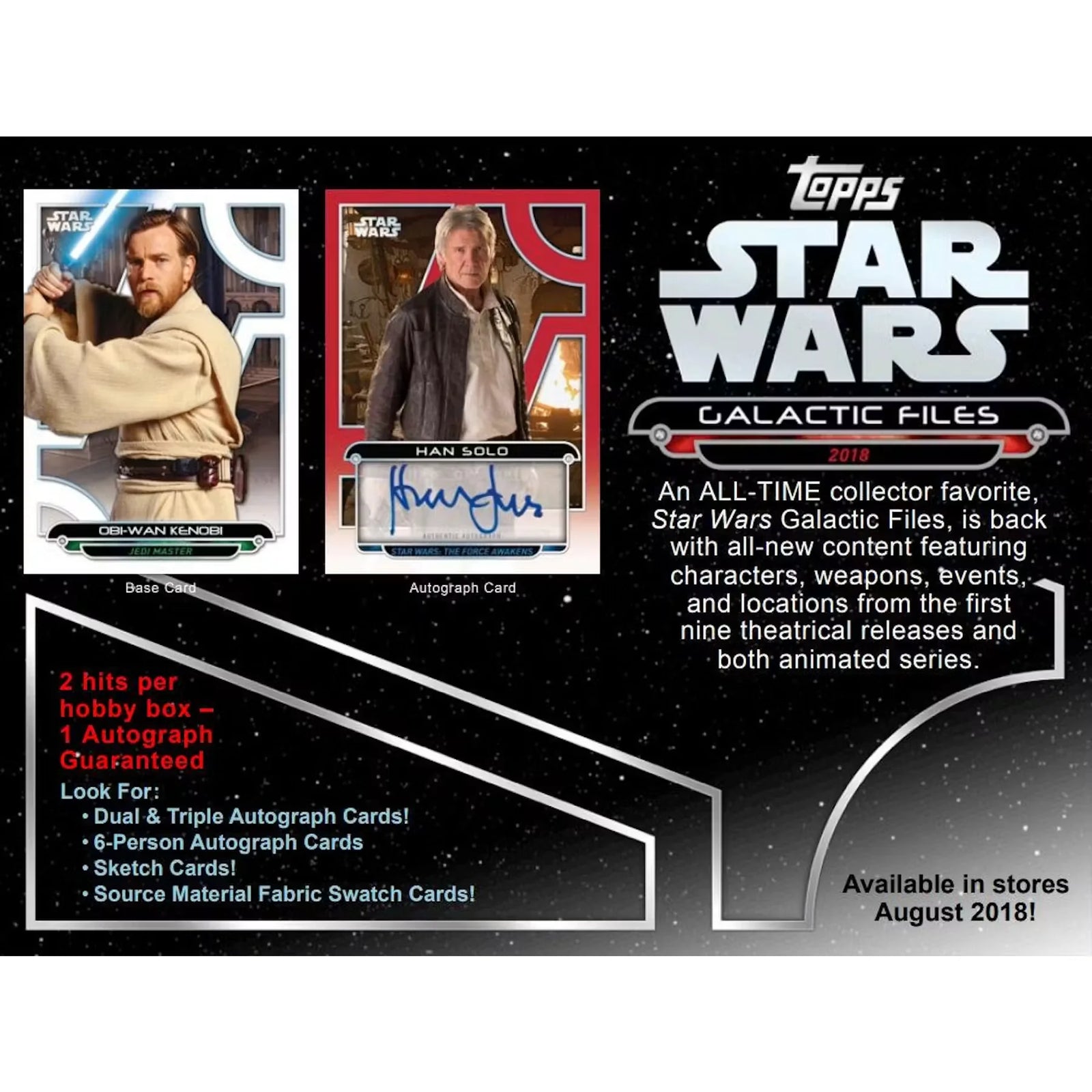 Star Wars Galactic Files Hobby Box | 2018 Topps (Ships Sealed Only)
