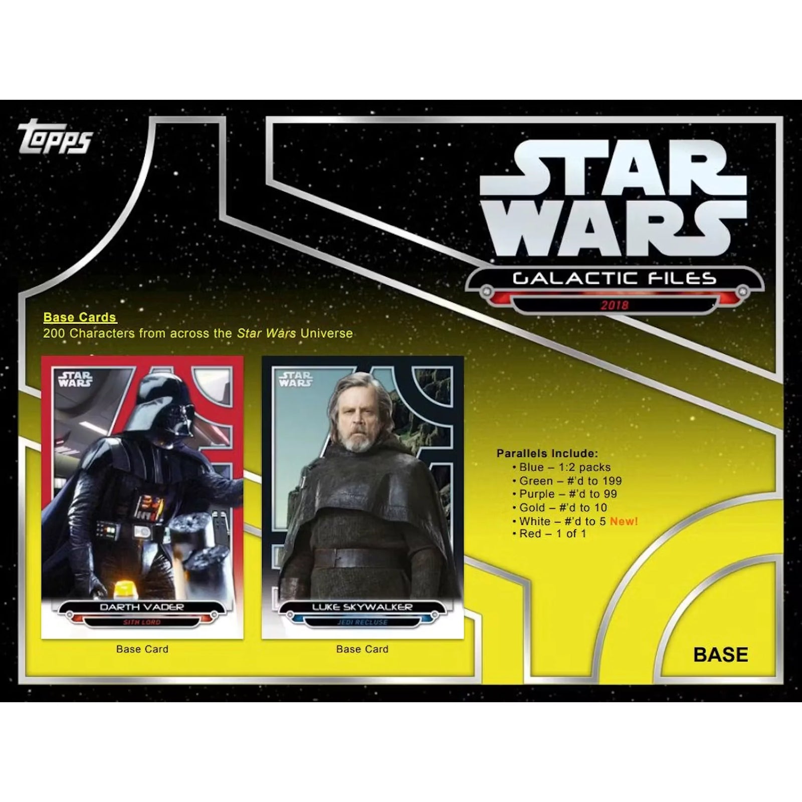 Star Wars Galactic Files Hobby Box | 2018 Topps (Ships Sealed Only)