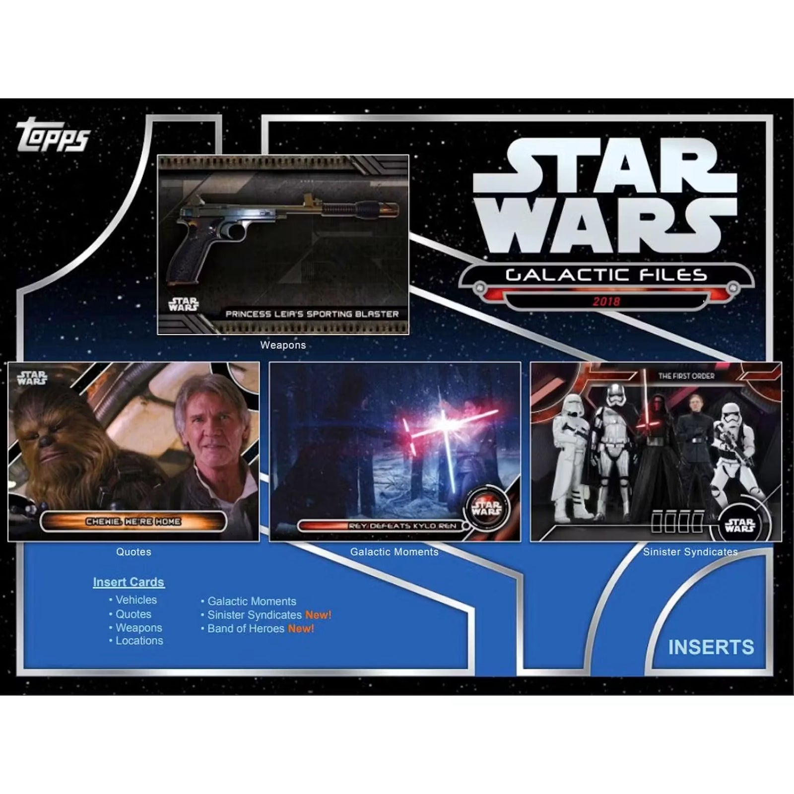 Star Wars Galactic Files Hobby Box | 2018 Topps (Ships Sealed Only)