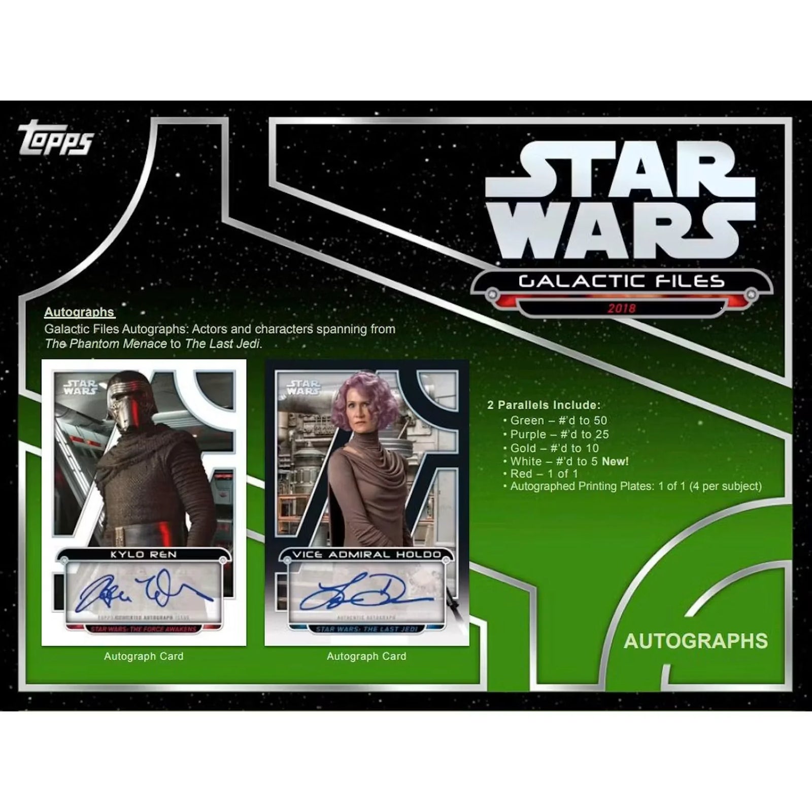 Star Wars Galactic Files Hobby Box | 2018 Topps (Ships Sealed Only)