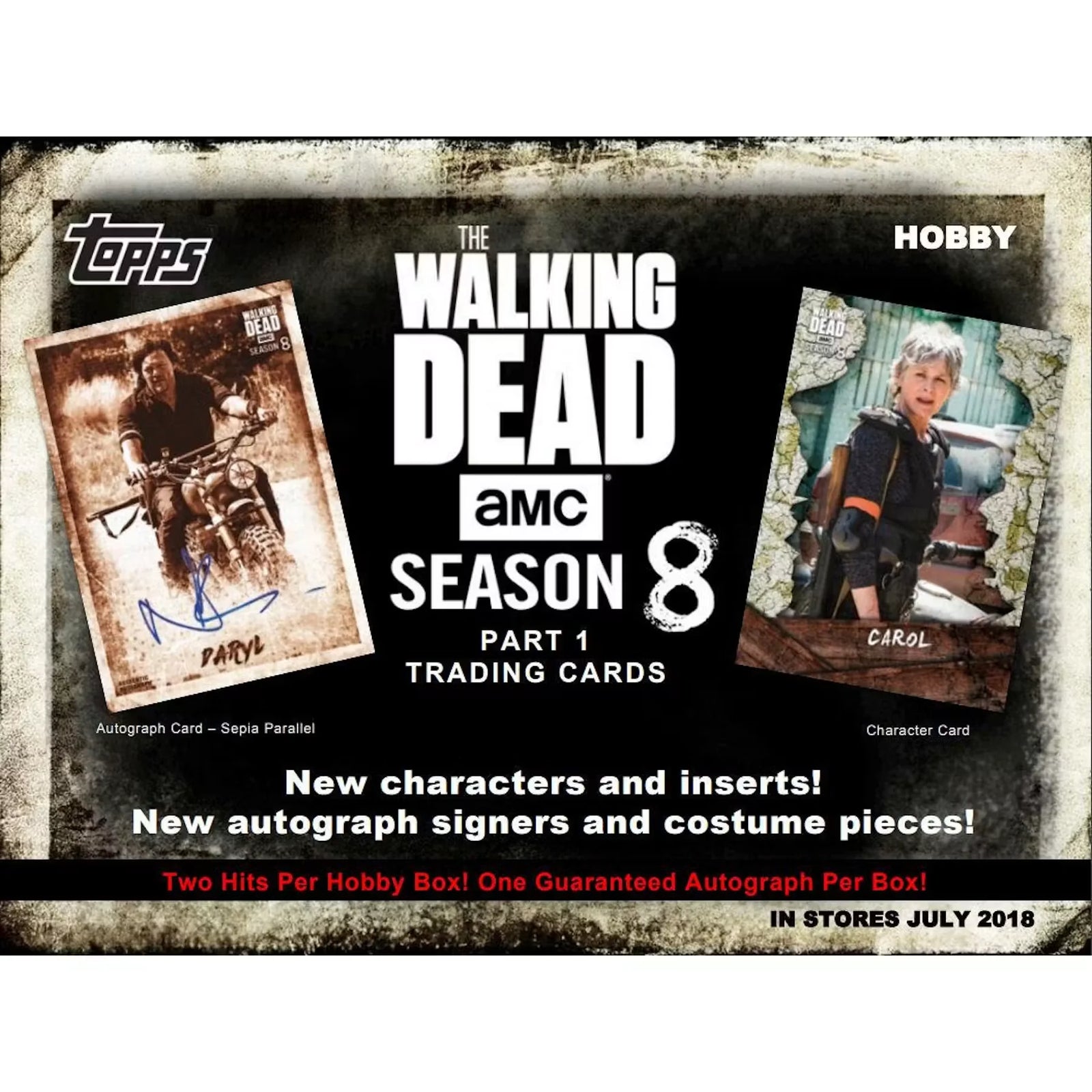 The Walking Dead Season 8 Part 1 Hobby Box | 2018 Topps (Ships Sealed Only)