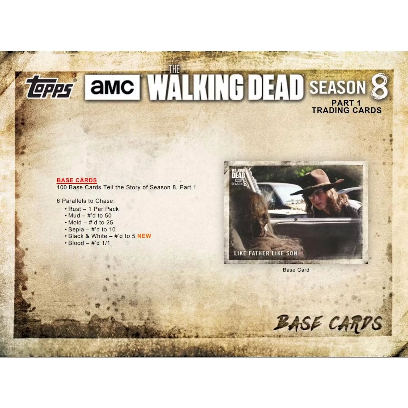 The Walking Dead Season 8 Part 1 Hobby Box | 2018 Topps (Ships Sealed Only)