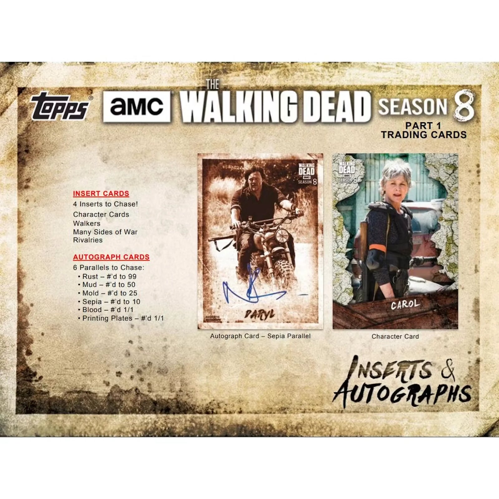 The Walking Dead Season 8 Part 1 Hobby Box | 2018 Topps (Ships Sealed Only)