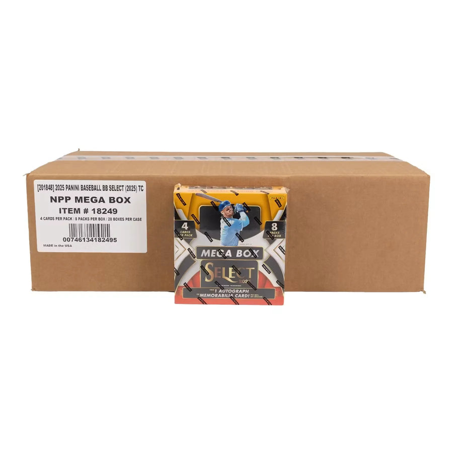 2025 Panini Select Baseball Mega 20-Box Case (Ships Sealed Only)
