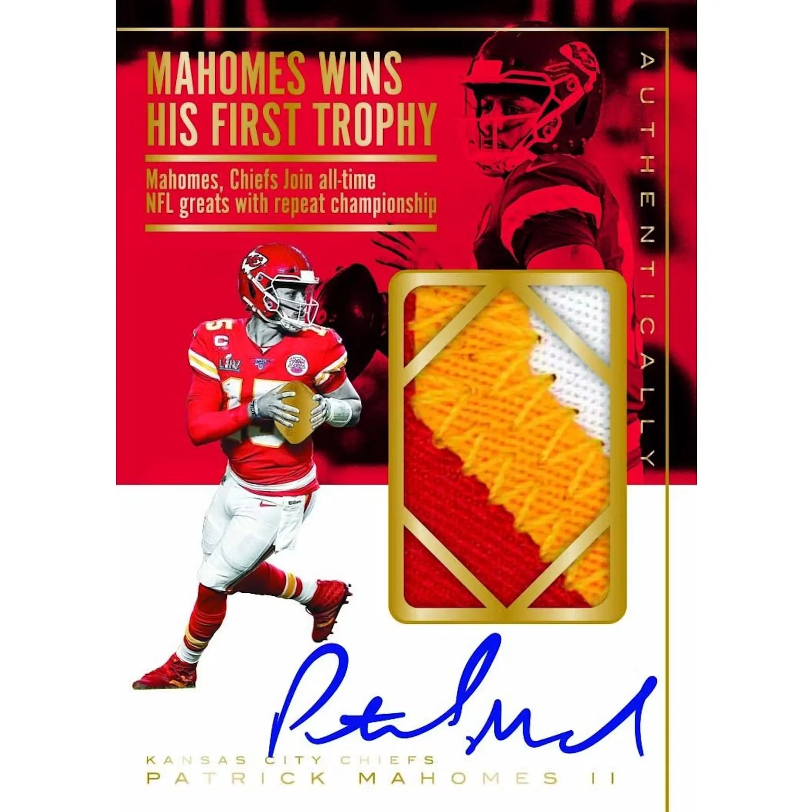 2025 Panini Authentically Mahomes Football Hobby Case (Ships Sealed Only)