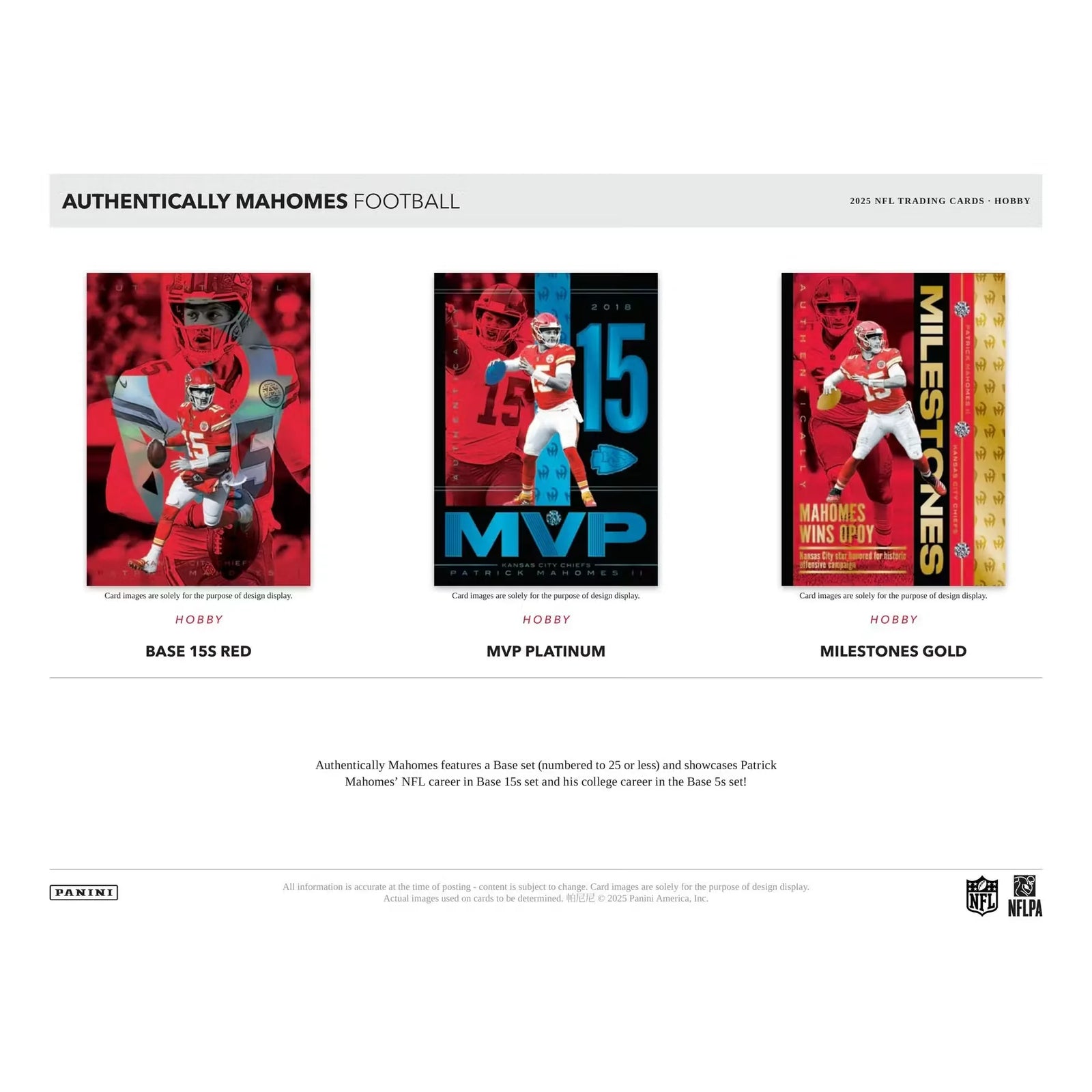 2025 Panini Authentically Mahomes Football Hobby Case (Ships Sealed Only)