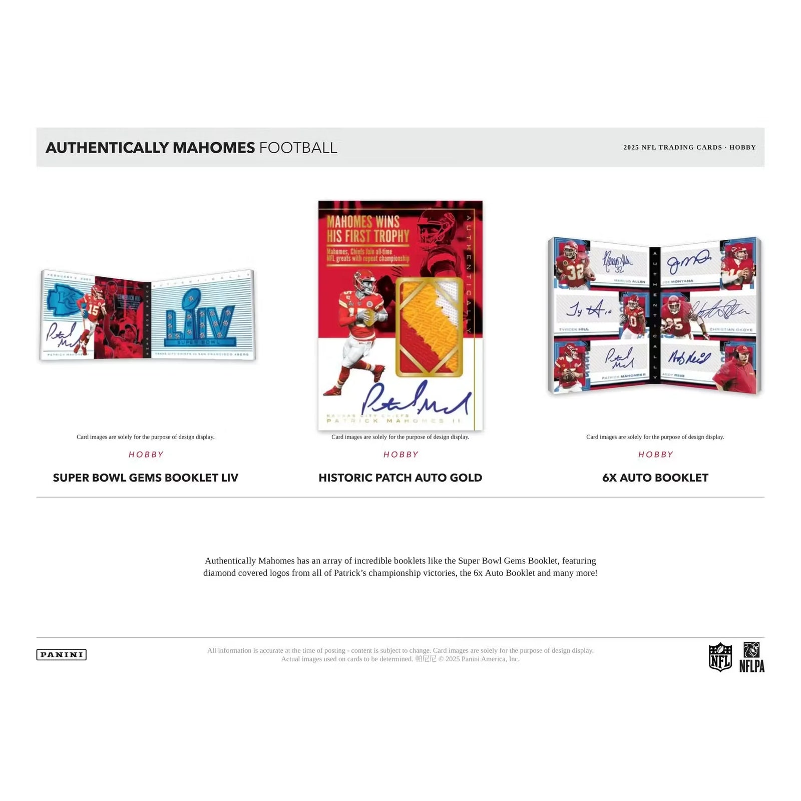 2025 Panini Authentically Mahomes Football Hobby Case (Ships Sealed Only)