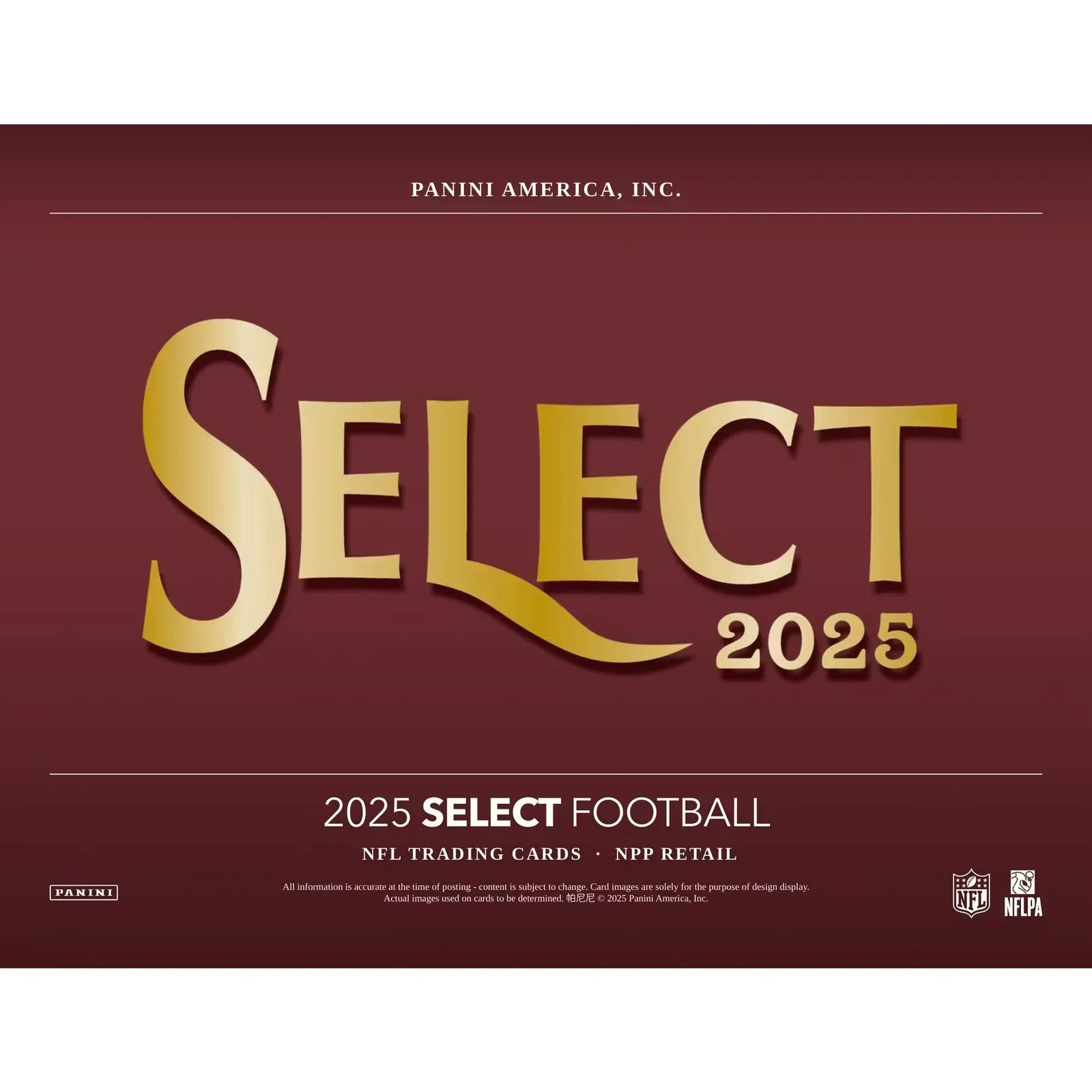 2025 Panini Select Football Blaster 20-Box Case | Red & Blue Prizm Parallels (Ships Sealed Only)