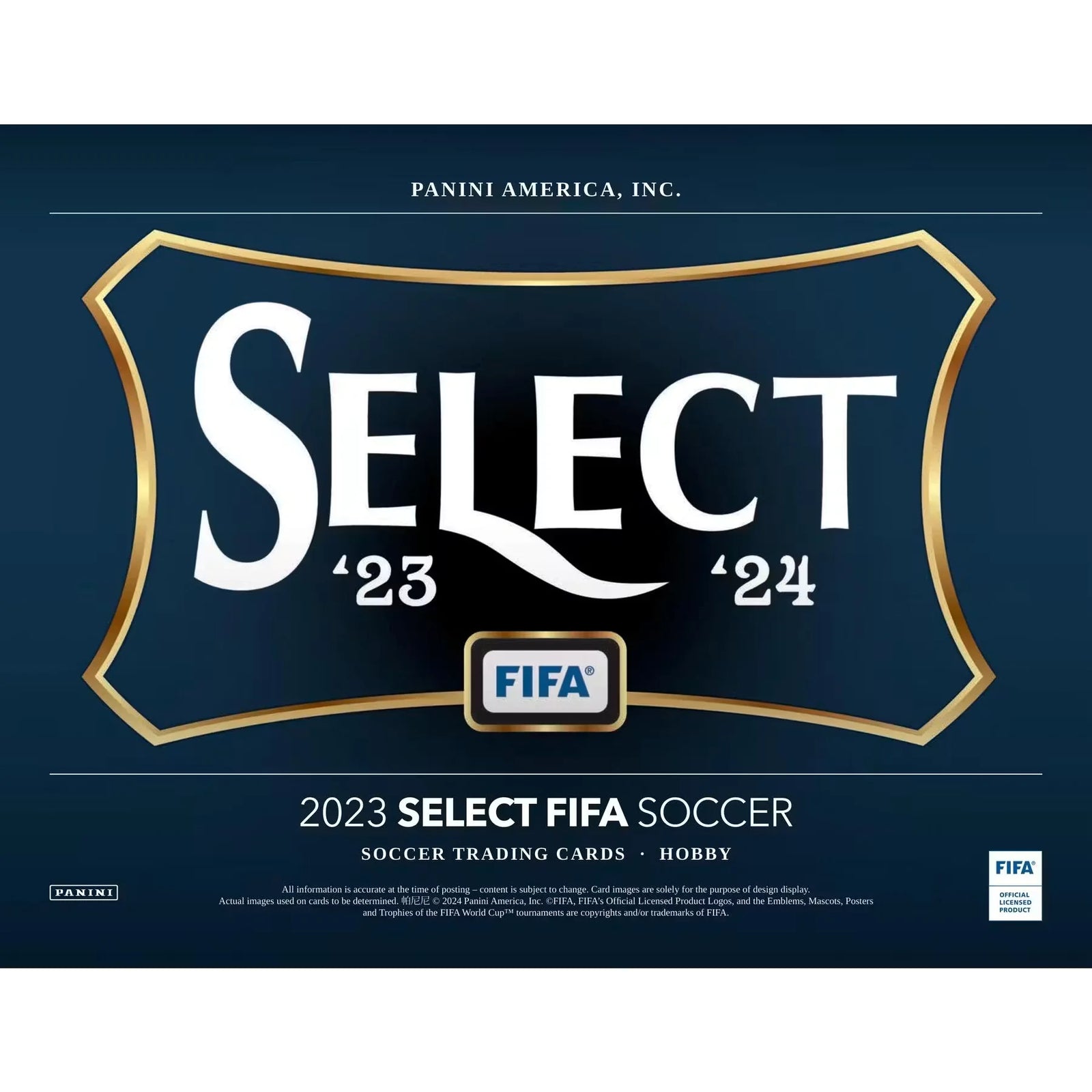 2023-24 Panini Select FIFA Soccer Hobby Box (Ships Sealed Only)