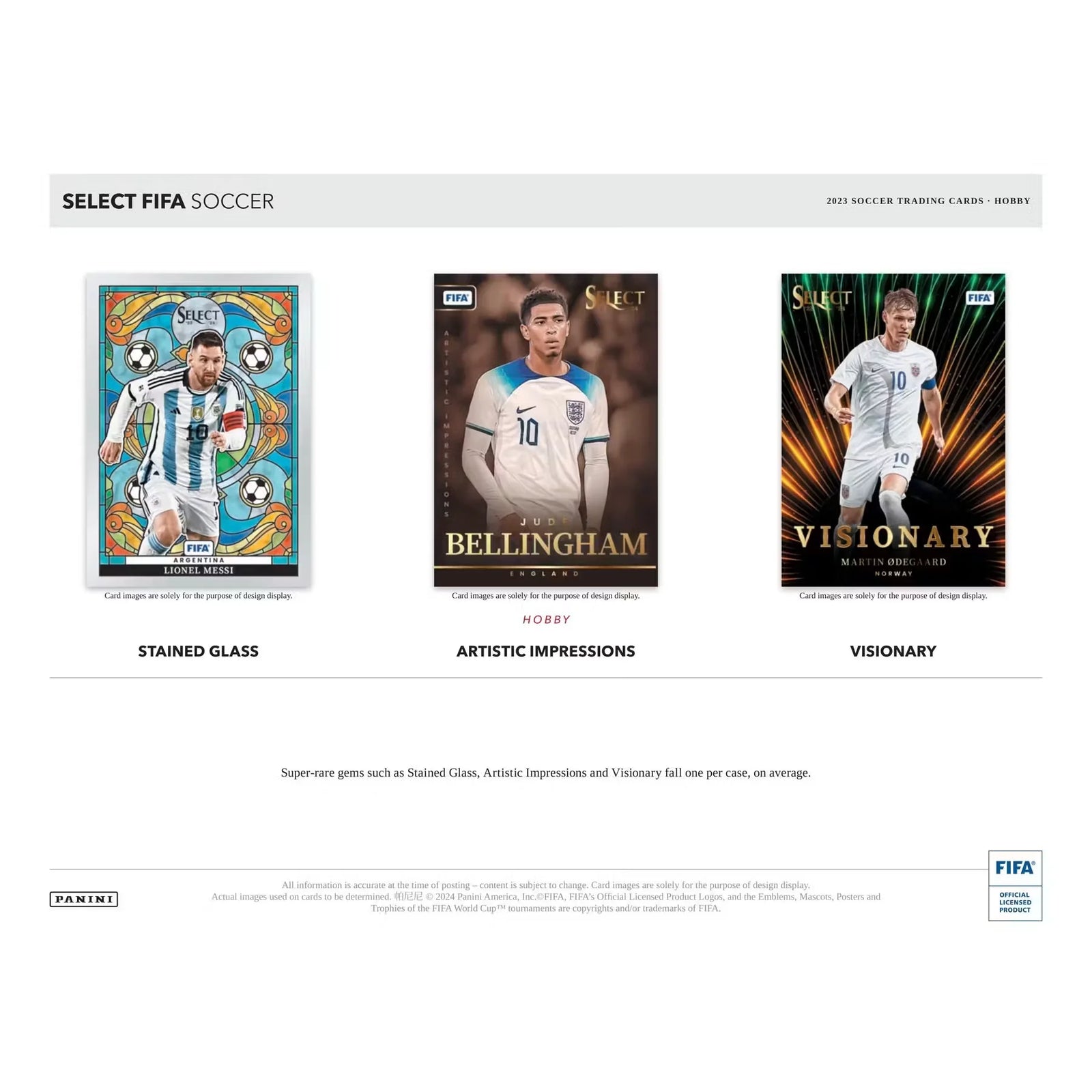 2023-24 Panini Select FIFA Soccer Hobby Box (Ships Sealed Only)