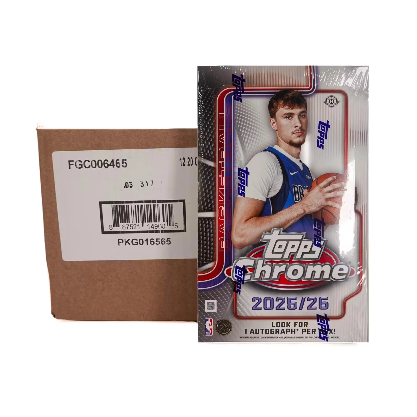 2025-26 Topps Chrome Basketball Hobby 12-Box Case (Ships Sealed Only) - D