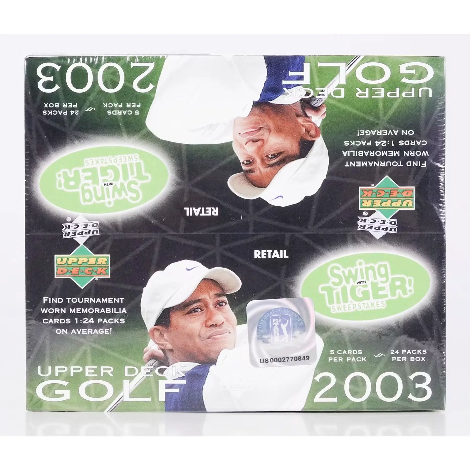 2003 Upper Deck Golf 24-Pack Retail Box (Ships Sealed Only)