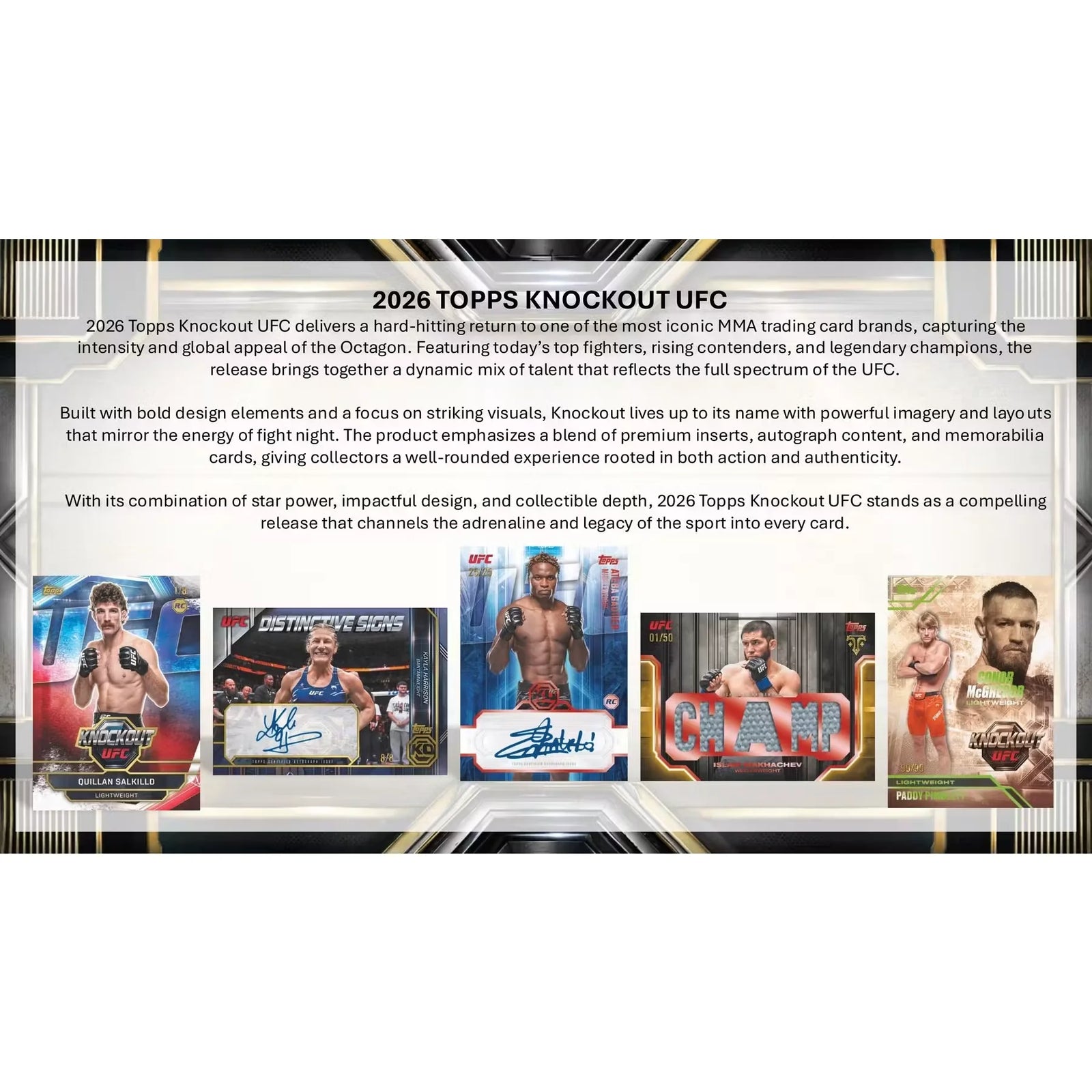 2026 Topps Knockout UFC Hobby Box | Slightly Damaged (Ships Sealed Only)