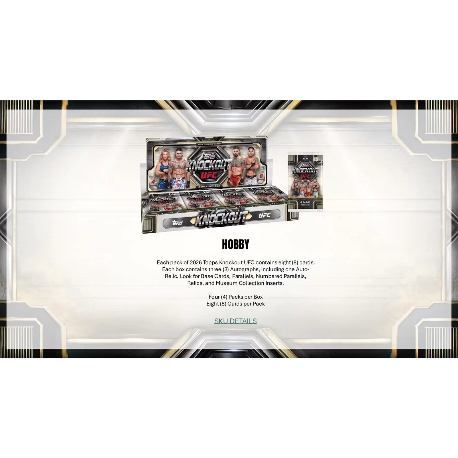 2026 Topps Knockout UFC Hobby Box | Slightly Damaged (Ships Sealed Only)