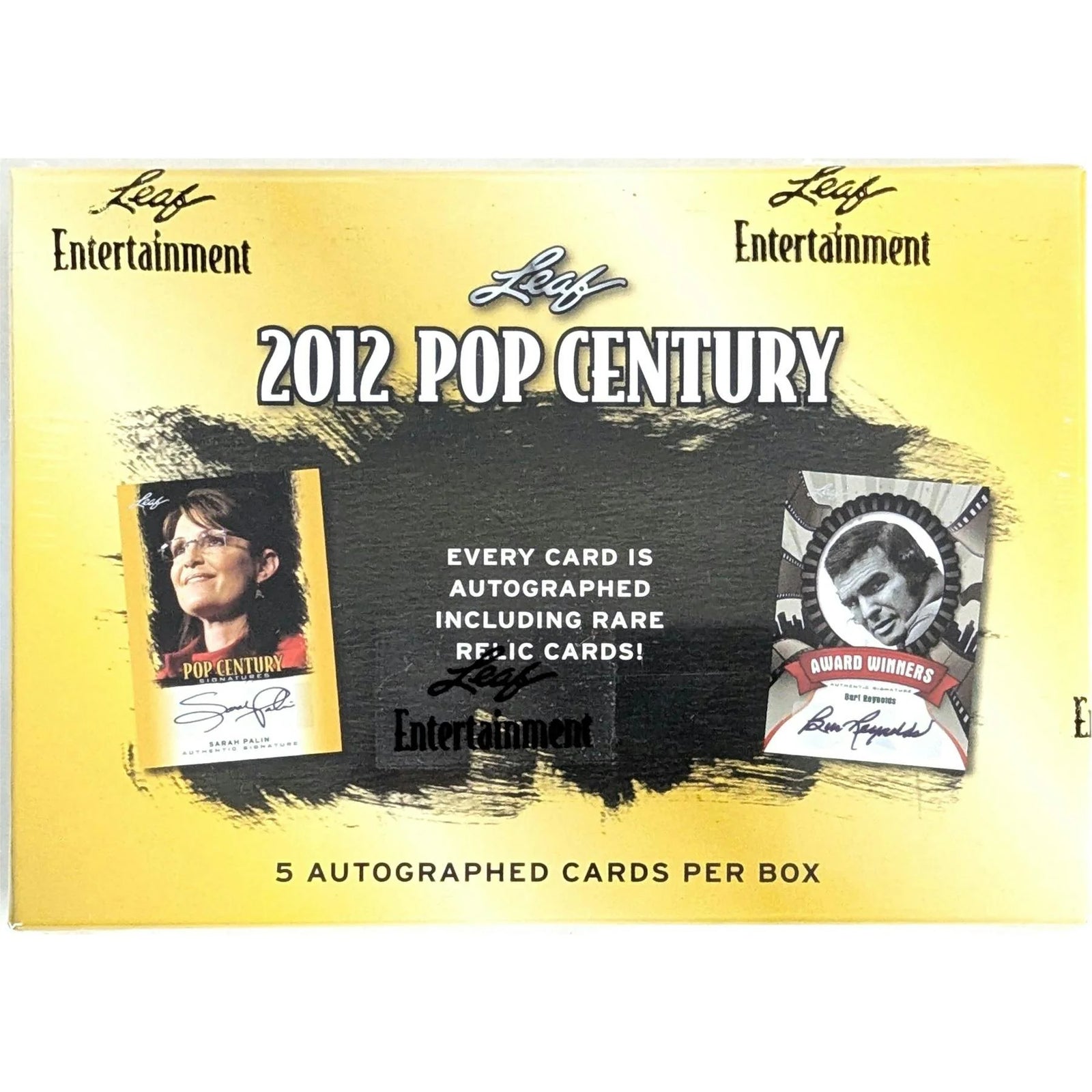 2012 Leaf Pop Century Hobby Box | 5 Signed Entertainment Cards (Ships Sealed Only)