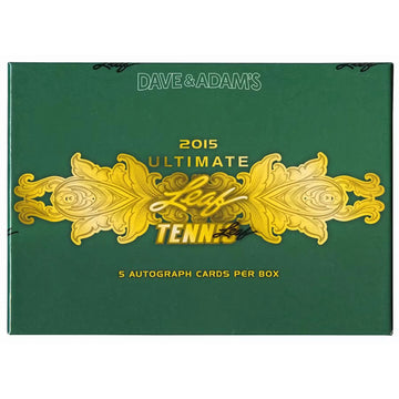 2015 Leaf Ultimate Tennis Hobby Box | 5 Autographs Per Box (Ships Sealed Only)