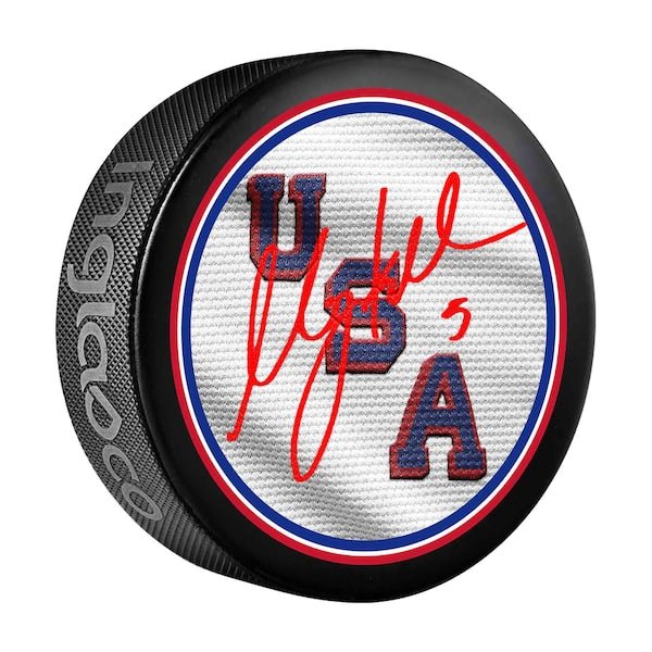 Megan Keller Team USA Autographed Fanatics Authentic 2026 Winter Olympics Hockey Puck - The Ballers Bank