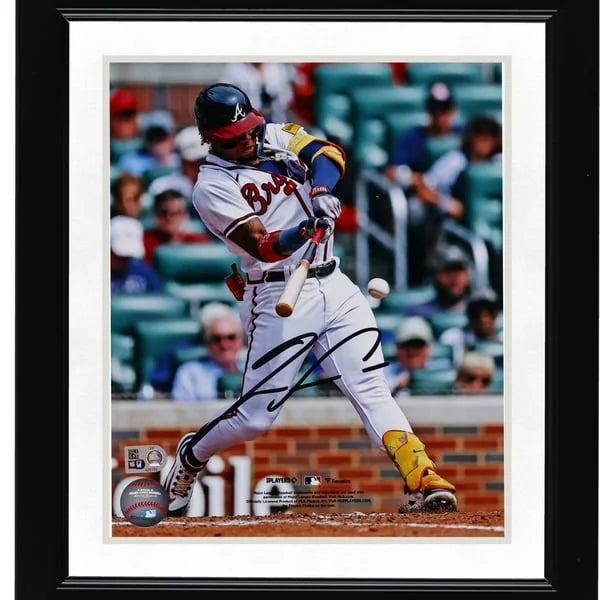 Ronald Acuña Jr. Signed 8 x 10 Hitting Photo | Braves