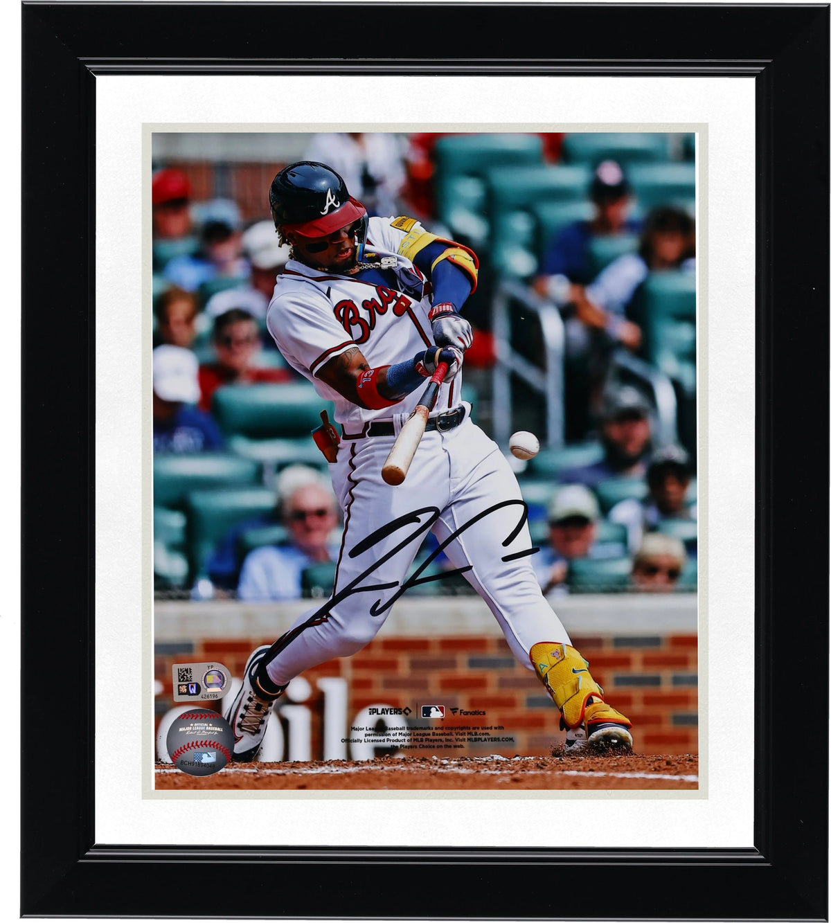 Ronald Acuña Jr. Signed 8 x 10 Hitting Photo | Braves