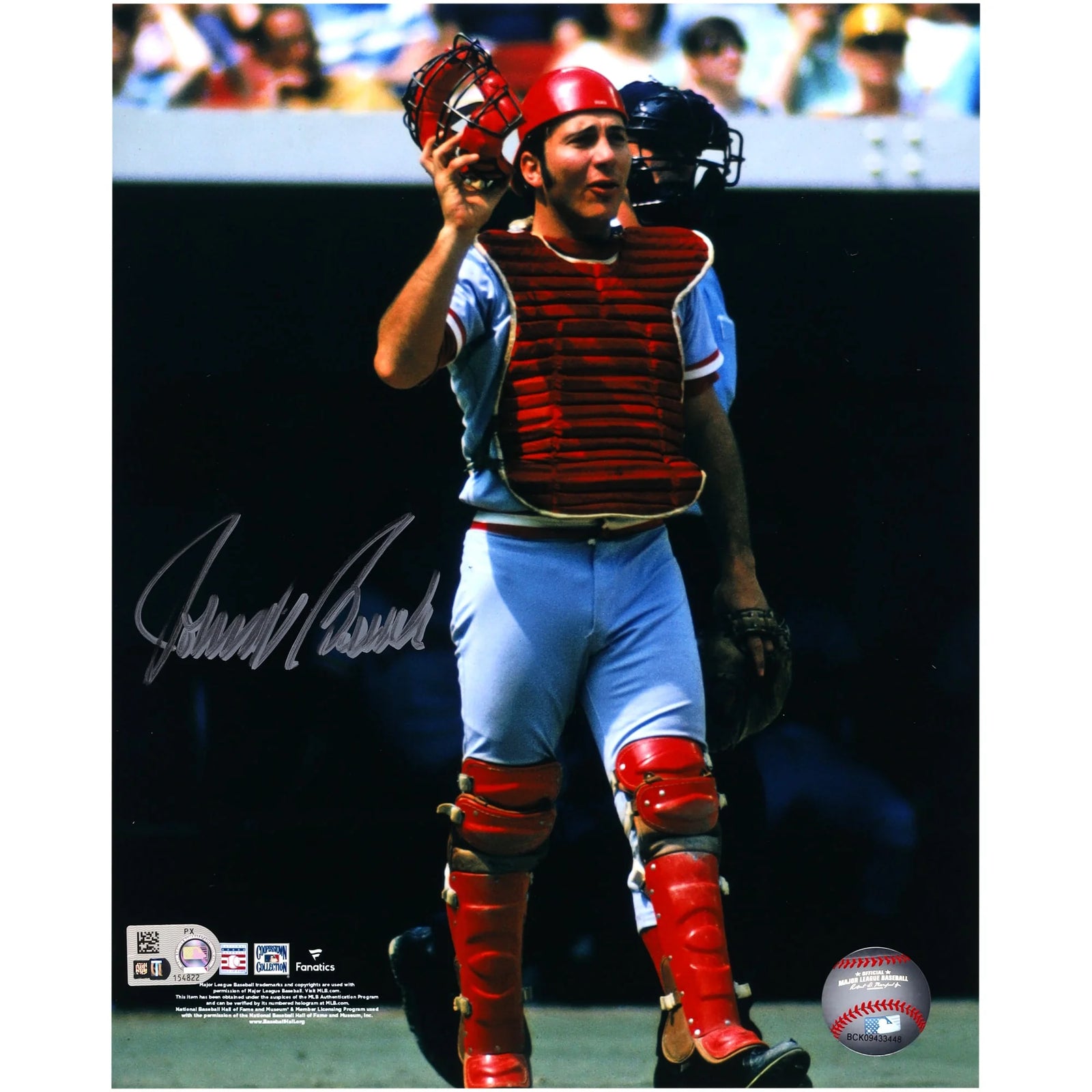 Johnny Bench Signed 8 x 10 Photo | Cincinnati Reds Catcher