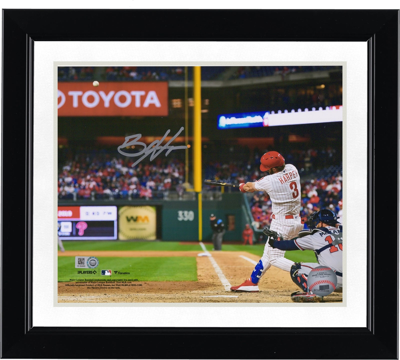 Bryce Harper Signed 8 x 10 Photograph | Phillies White Jersey