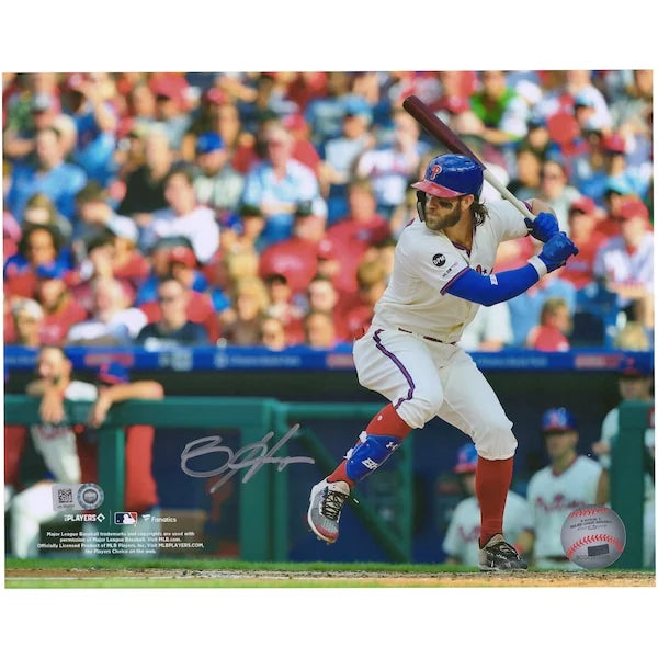 Bryce Harper Signed 8 x 10 Photo | Phillies Cream Jersey