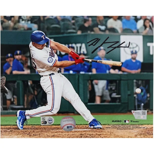Wyatt Langford Signed 8 x 10 Photograph | Texas Rangers Debut