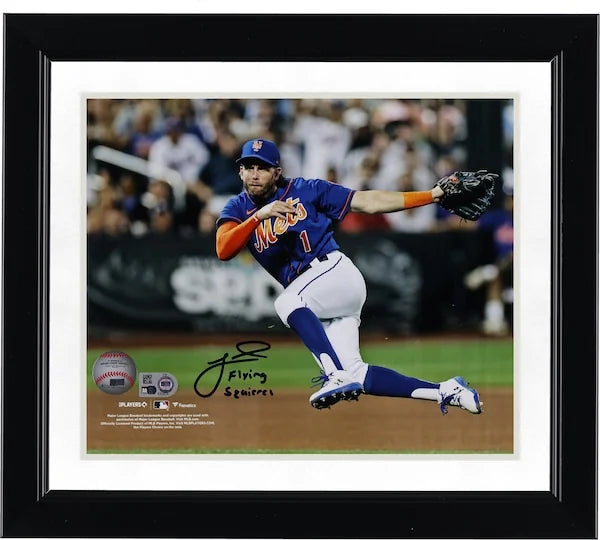Jeff McNeil Signed Mets 8 x 10 Photo | Flying Squirrel Inscription