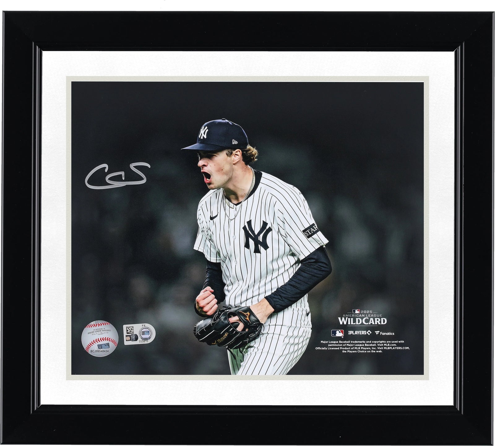 Cam Schlittler Signed 8 x 10 Photo | 2025 ALWC Strikeout Celebration