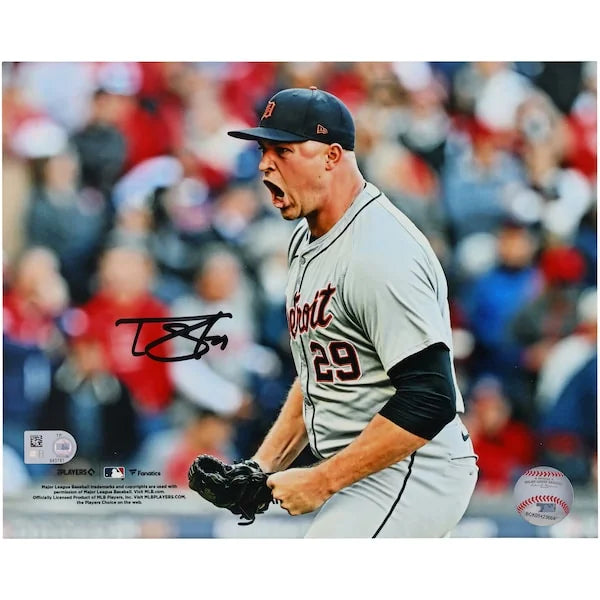 Tarik Skubal Signed Detroit Tigers 8 x 10 Photograph | Celebration