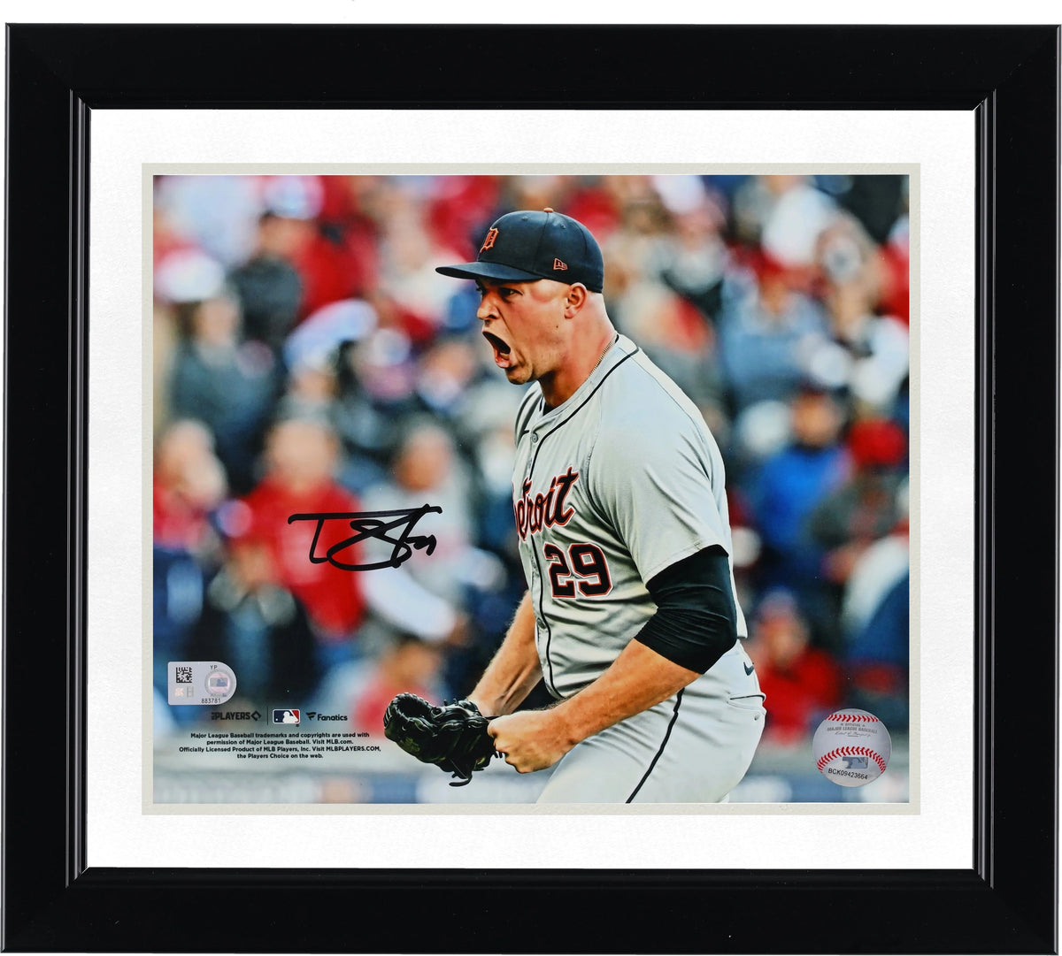 Tarik Skubal Signed Detroit Tigers 8 x 10 Photograph | Celebration