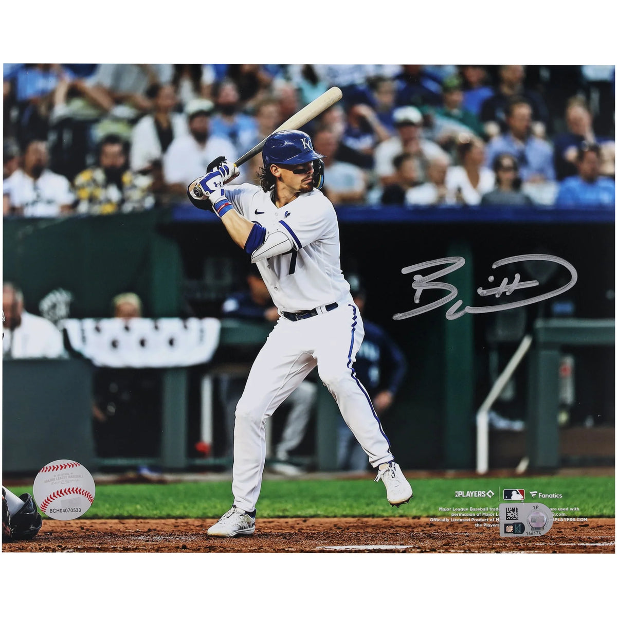 Bobby Witt Jr. Signed 8 x 10 Photograph | Kansas City Royals | W08BBWI0021