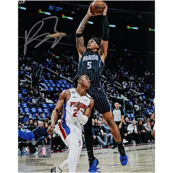 Paolo Banchero Signed 8 x 10 Photo | Magic Dunk vs. Pistons