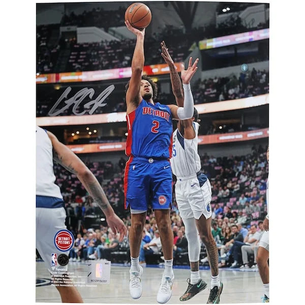 Cade Cunningham Signed 8 x 10 Photo | Pistons Layup vs. Mavericks