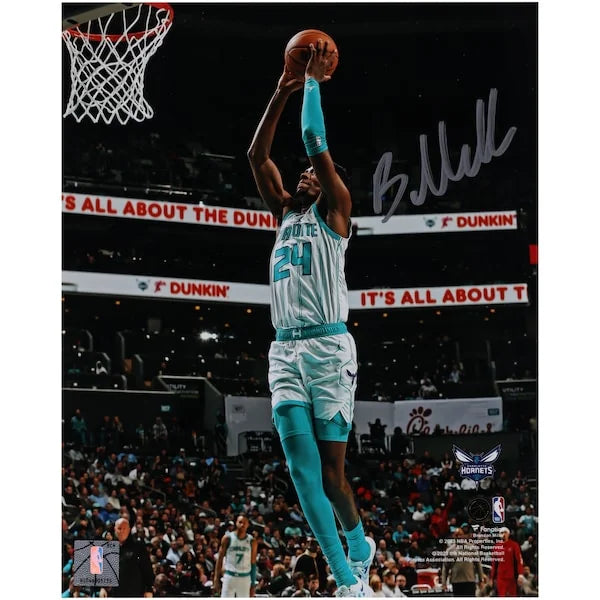 Brandon Miller Signed 8 x 10 Photograph | Charlotte Hornets