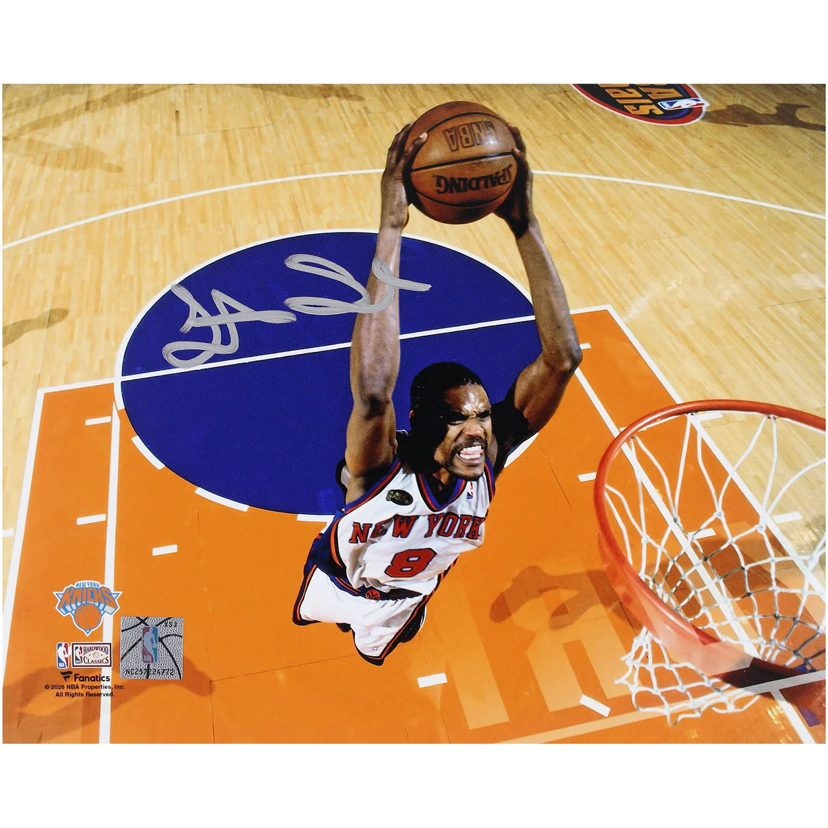Latrell Sprewell Signed 8 x 10 Photograph | NBA Finals Game 4 Knicks | W08BKSP0003